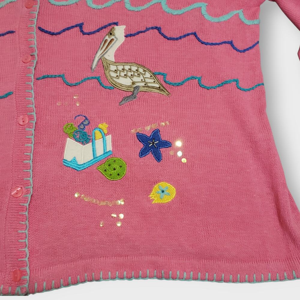 Quacker Factory 3x Button Front Cardigan Summer B… - image 3